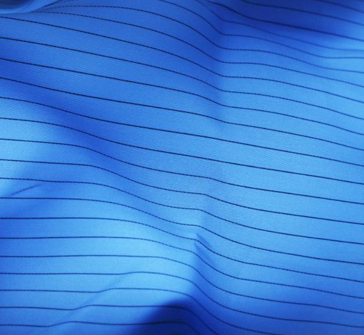 Plain Dyed 100D Anti Static Fabric 100 Polyester Woven ESD Cloth White