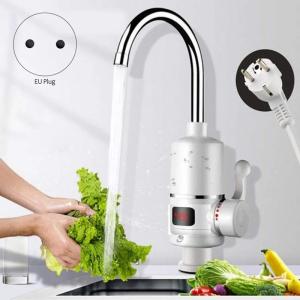Quality Hot Cold 3kw Instant Electric Heating Faucet ABS Plastic Body Bathroom Sink Water Tap wholesale
