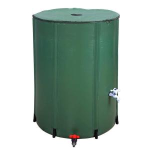 Quality Green 100 Gallon Collapsible PVC Rain Barrel 500D/1000D Portable Water Storage Tank wholesale