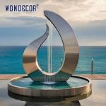 Outdoor swimming pool metal decoration abstract geometric musical symbols
