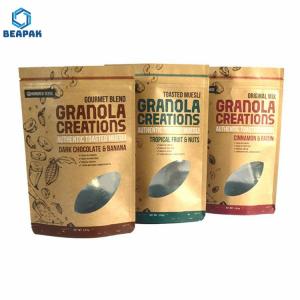 Quality Printed Kraft Paper 180 Micron One Way Valve Coffee Bags wholesale