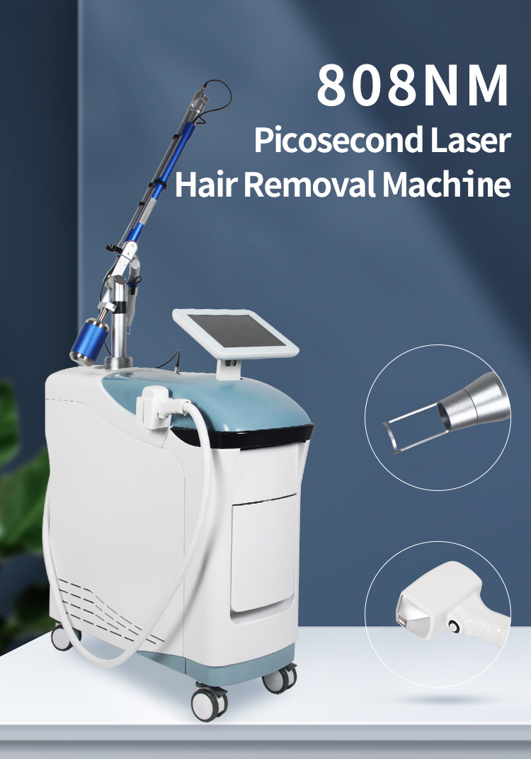2 In 1 ND Yag Laser Tattoo Removal Machine 755nm 532nm 1064nm Diode