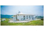 Outdoor Permanent Glamping Tents High Toughness Durable Aging Resistance