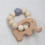 Jewelry Crochet Teething Ring Personalised Organic Wooden Teethers