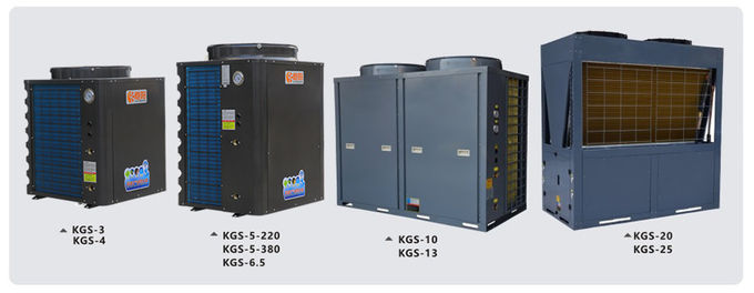Black Air Energy Heat Pumps , High Efficiency Air Source Heat Pump