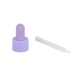 Purple Glossy Plastic Pipette Dropper 18/410 20/410 Cosmetic Packaging Dropper