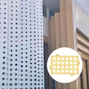 Quality Customized Perforated Aluminum Plate Fireproof Modern Cladding Wall Panels wholesale