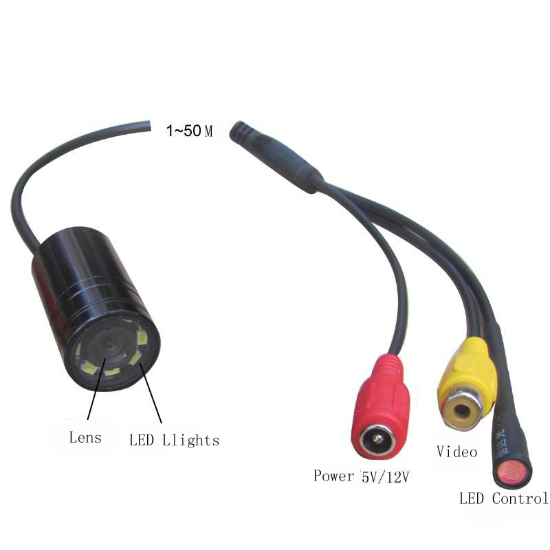 5M Mini Waterproof 520TVL Mini Underwater Mini Fishing/Fish Finder LED Video Camera