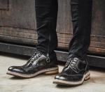 Fashion Italian Designer Men Formal Dress Shoes Genuine Leather Flat Luxury
