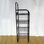 Four Wire Baskets Floor Grocery Display Stands Multi Tiers Convenience Store