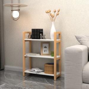Quality Three Tier Wooden Storage Rack White For Bedroom / Living Room / Office / Kitchen wholesale