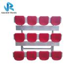 Practical School Football Aluminum Stadium Bleachers Movable Telescopic Seat
