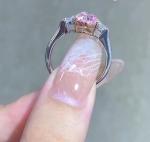 Pear Pink 2 Carat Lab Made Diamond Engagement Rings