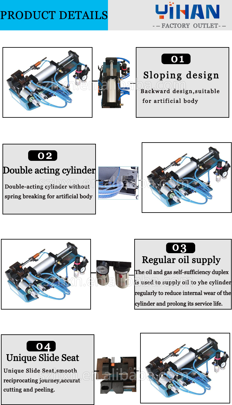 650*350*430mm YH-330 Pneumatic Electrical Stripping Machine with Air Pressure 3-7kgcm2