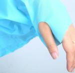 Non Woven Disposable Isolation Gown CPE Long Sleeve Doctor Medical Apron