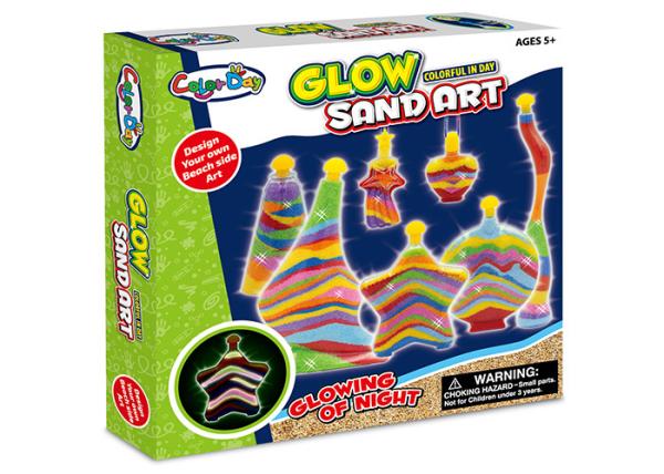 Educational DIY Glow Sand Arts And Crafts Toys / Children Learning Kits W /