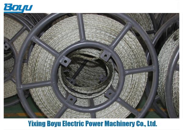 Anti twisting Braided Steel Wire Rope Conductor Stringing Rope 12 Strands 6