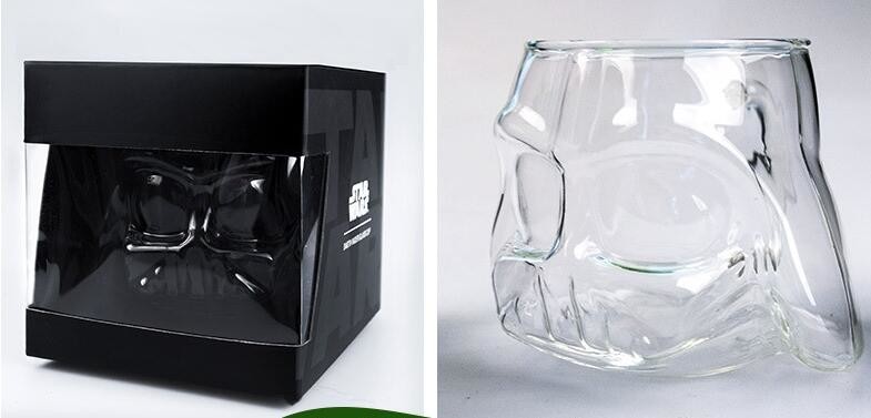 3D Star Wars Jedi Knights High Boron Glass Black Knights Beer Cup STARWARS Student Personality Cup