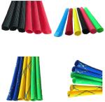 Flame Resistance PET Expandable Braided Sleeving Management Flexible Electric