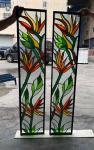 Decorative Panel Glass Figured Frosted Stained