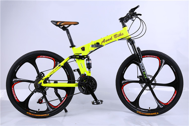 Factory price OEM 6 spoke mag alloy wheel Shimano 21/24/27/30 speed aluminium alloy chinese folding MTB bicycle