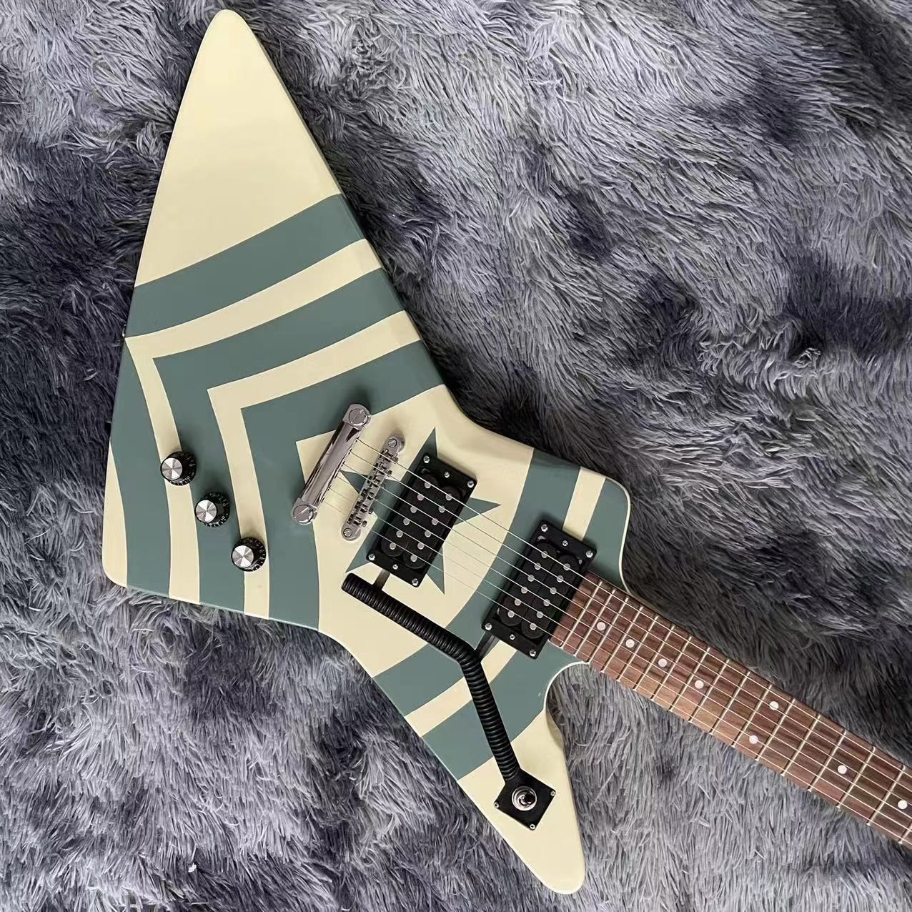 Custom Grand Explorer Electric Guitar Pipe Body