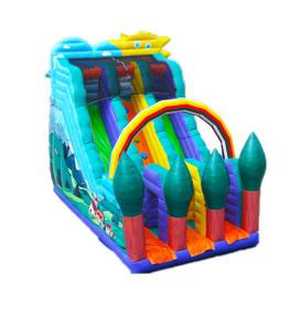 Quality Forest Theme Giant Inflatable Slip And Slide For Rentals wholesale