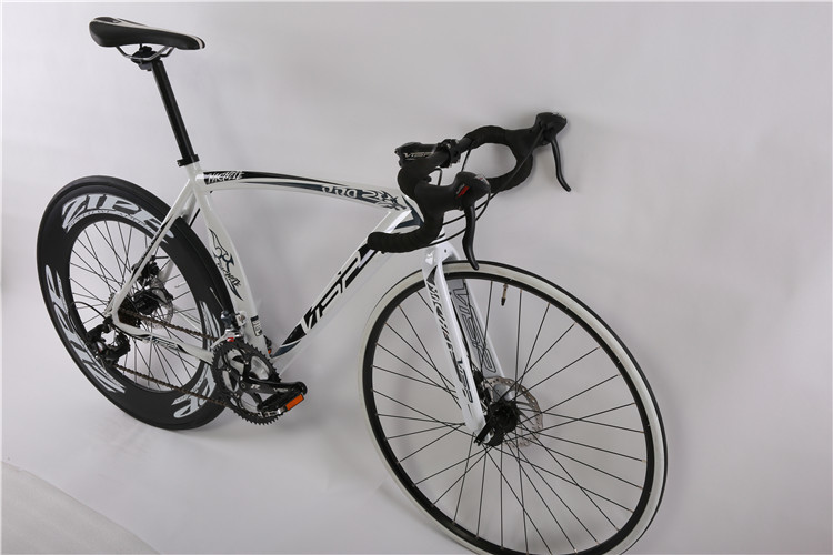 Fashion style 6061 aluminium alloy 700C racing bike/bicicle with Shimano Tiagra 16 speed and special wheel