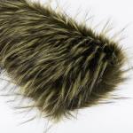 Knitted Faux Raccoon Fur Fabric for Hood 100% Acrylic Long Plush Fake Fur