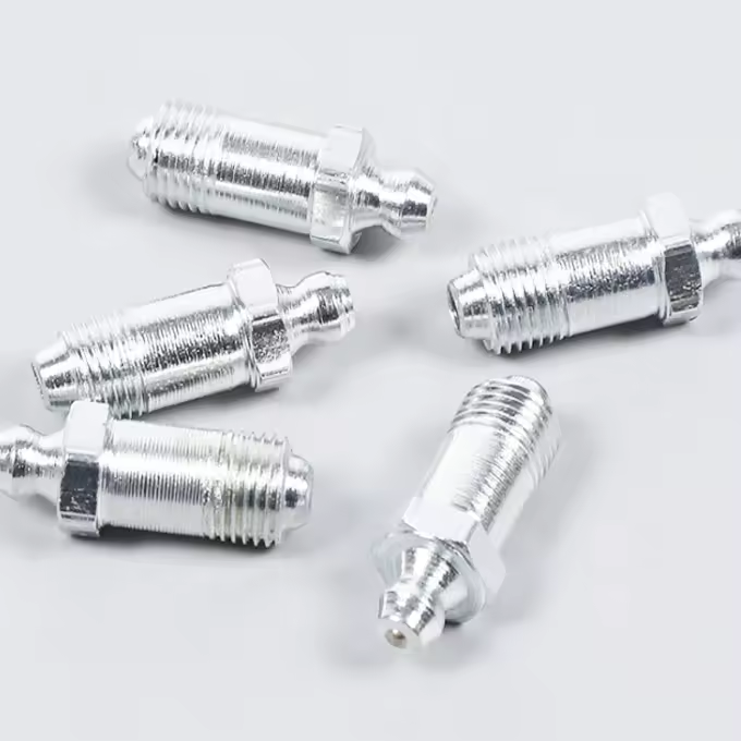 1/4"-19 BSP Grease Nipple Cap Stainless Steel Straight Fitting 90 degree for Transportation Equipment Customized Support OEM