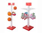 Custom Basketball Rack / Metal Skateboard Rack Freestanding With Red Light Box