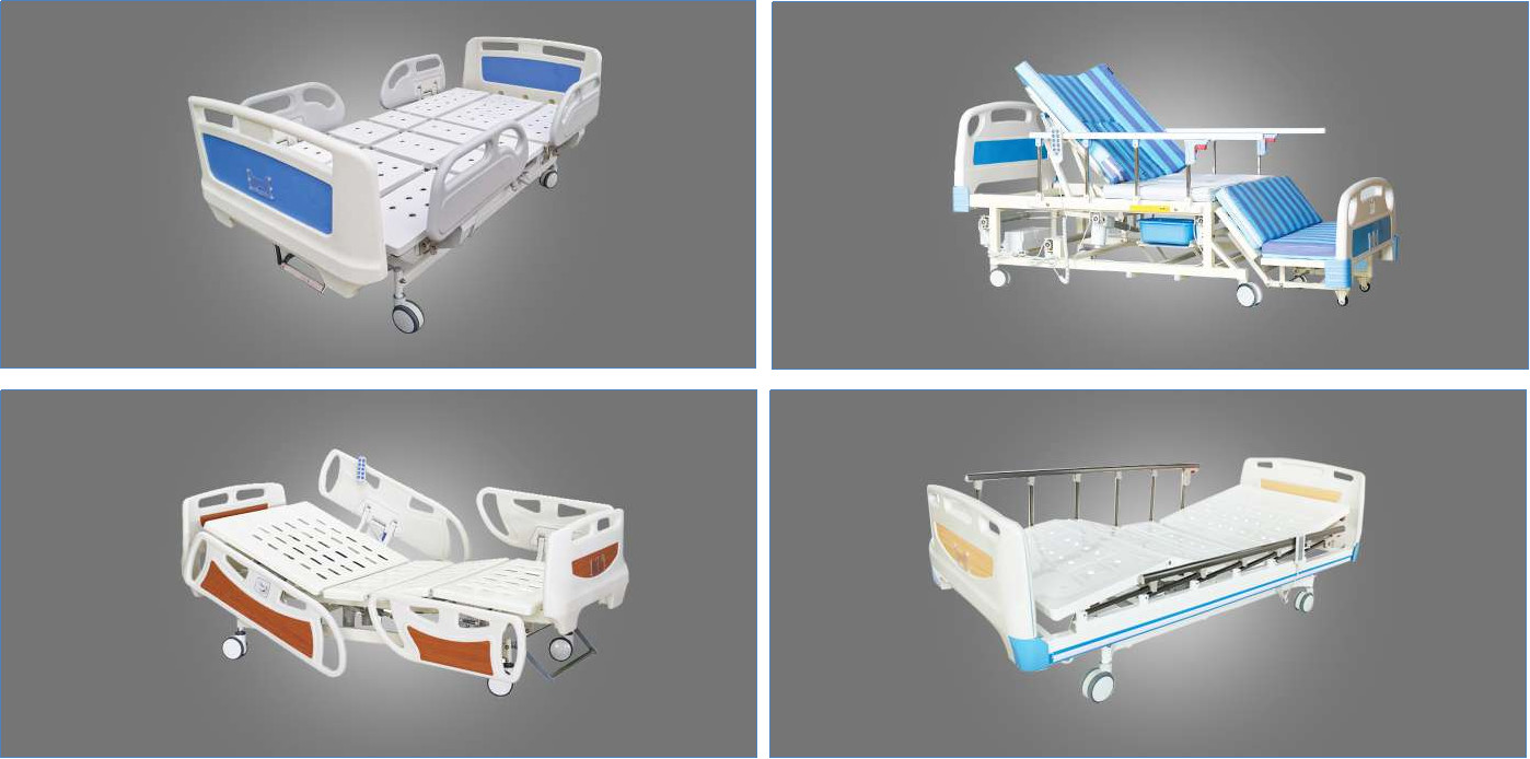 Integrated ICU Room Medical Surgical Equipments Multi Function Electric Nursing Bed