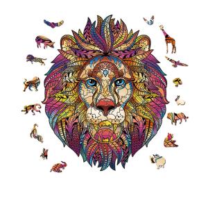 Quality Mysterious Lion personalised wooden jigsaw Puzzles Gift For Adults Kids wholesale