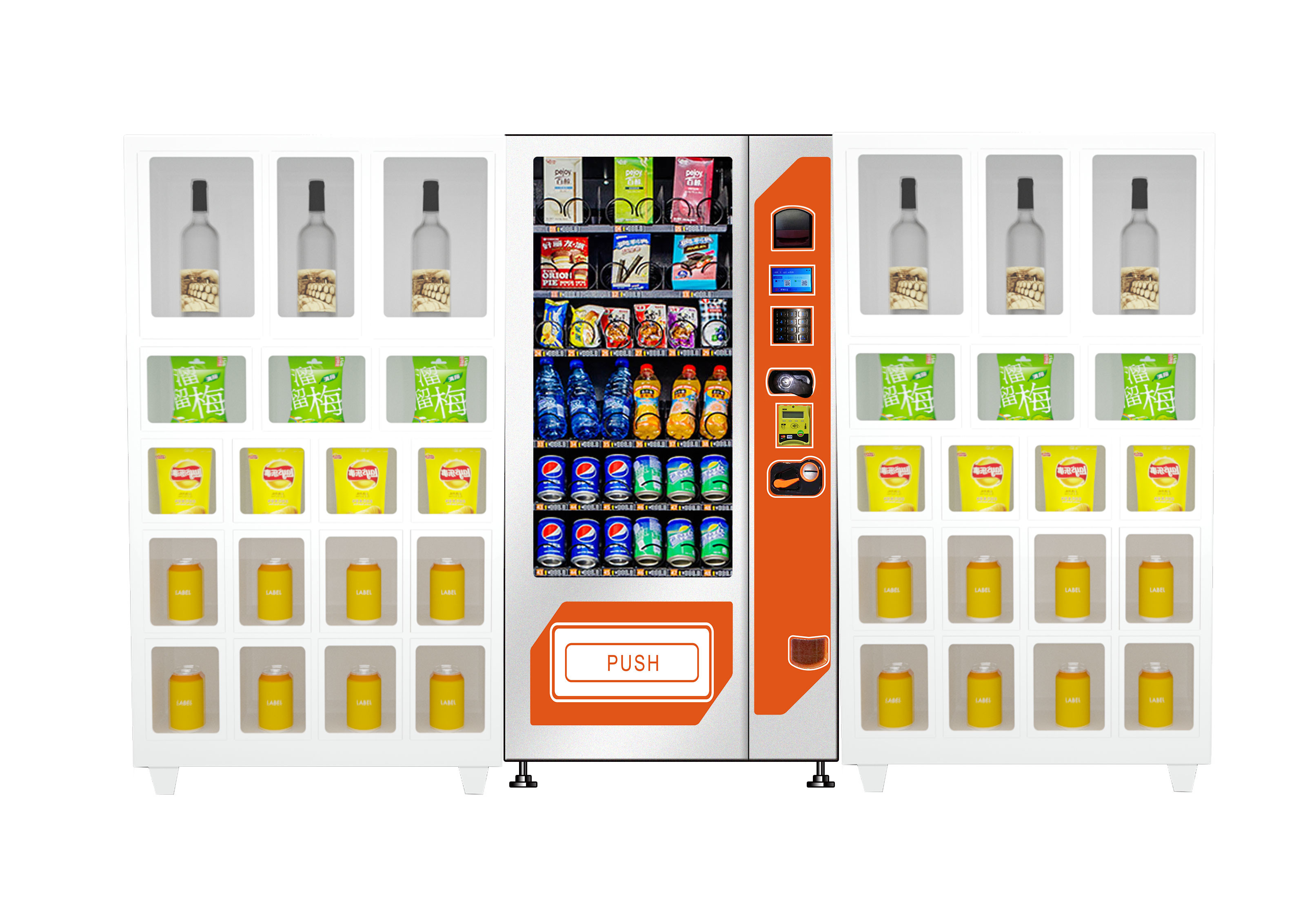 Haloo Accessories Locker Vending Machine For Snacks and Wine