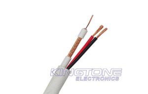 Quality RG59/U CCTV Coaxial Cable with 20 AWG BC Conductor , Solid PE, 95% BC Braid Cable wholesale