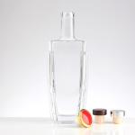 Square Glass Bottle for Wine Brandy Vodka Whisky Made of Healthy Lead-free Glass