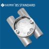 Buy cheap 20mm-25mm Malleable Iron Boxes H Outlet Conduit Gang Box BS4568 Standard from wholesalers