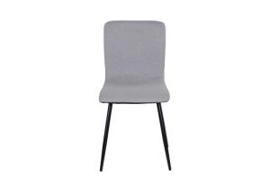 Quality Four Tapered Metal Legs Grey Side Chair With Polyurethane Upholstered wholesale