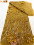 ladies dress 2023 heavy Handmade embroidery beaded bridal lace fabric white
