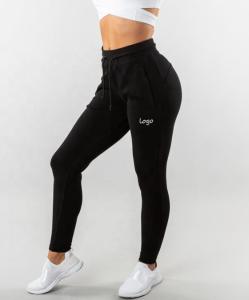 Quality Sweat Wicking Black Breathable Jogger Pants Womens High Waisted Joggers wholesale