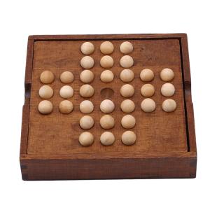 Quality Solitaire 3.1cm Wooden Chess Pieces Board Set Diamond wholesale