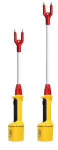 Quality IP45 Electric Cattle Hot Stick Yellow 6V Non Rechargeable With 109cm Shaft wholesale