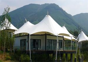 Quality Prefab 2 Bedroom White PVDF Waterproof Fabric House Tents wholesale