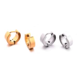 Quality Factory Wholesale Jewelry Women Clip on Hoop Gold Cross Earrings wholesale