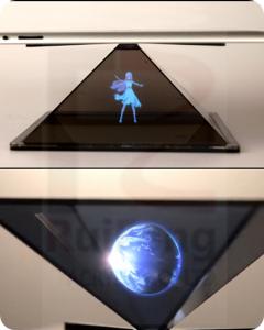 Quality 3D Holographic product display, Customized Holographic Projection Pyramid wholesale