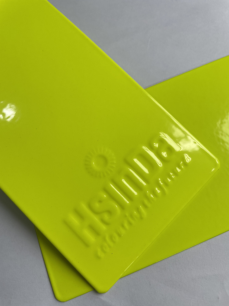 Epoxy Polyester Electrostatic Powder Coating Fluorescent Reflective Color Neon Pink