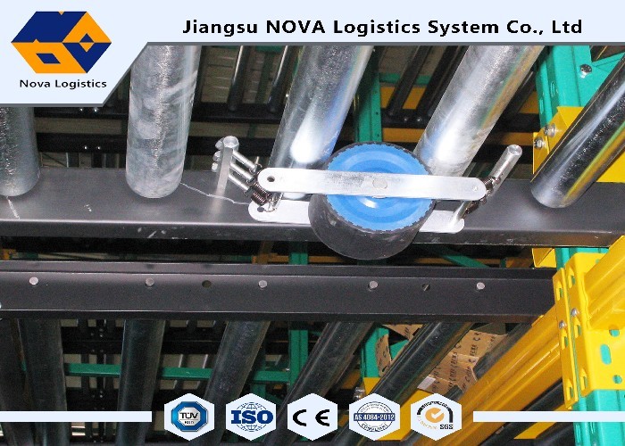 Large Capacity Gravity Flow Pallet Rack , ISO Rolling Tire Storage Rack