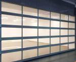 Excellent Insulation Aluminum Sectional Door For Glass Panel Clear Glass