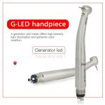 LED High Speed Hand Piece Quadruple Spray Air Turbine