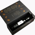 CMYK Magnetic Book Shape Red Wine Gift Rigid Cardboard Paper Box for Luxury